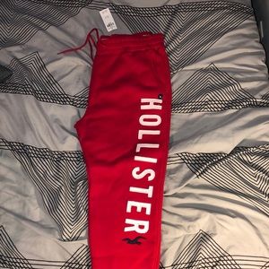 Men’s red Hollister joggers/sweatpants/active wear